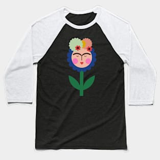 Flower Frida kahlo mexican feminist painter viva la vida Baseball T-Shirt